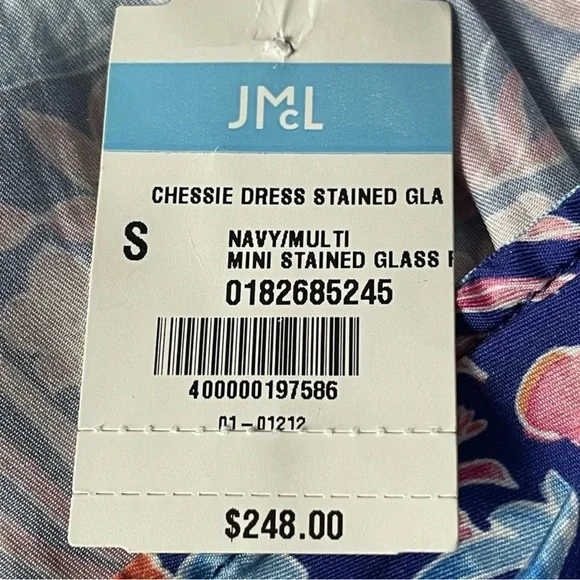 J. MCLAUGHLIN  Blue Multi Floral Chessie Silk Blend Tiered Midi Dress Size S - Picture 2 of 14